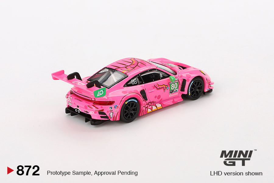 【2025年3月以降発売予定】 MINI GT MGT00872-L1/64 ポルシェ 911 GT3 R IMSA バージニア Roxy 2023 #80 AO Racing