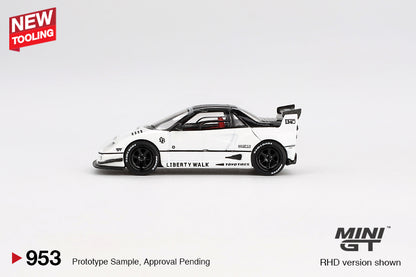 【2025年1月以降発売予定】 MINI GT MGT00953-R 1/64 マツダ AZ-1 リバティーウォーク LB40  東京オートサロン 2024 ホワイト(右ハンドル)