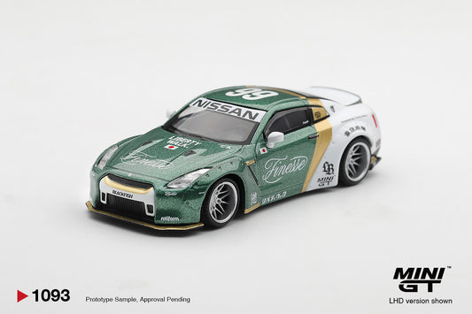 【2027年2月以降発売予定】 MINI GT MGT01093-L 1/64 LB★WORKS Nissan GT-R R35 タイプ1 カスタム ダックテイル オートフィネス (左ハンドル)