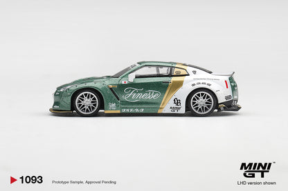【2027年2月以降発売予定】 MINI GT MGT01093-L 1/64 LB★WORKS Nissan GT-R R35 タイプ1 カスタム ダックテイル オートフィネス (左ハンドル)