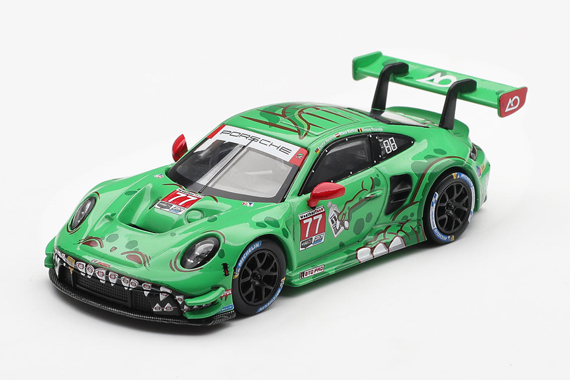 【2026年9月以降発売予定】 MINI GT MGT01218-L 1/64 ポルシェ 911 GT3 R (992) IMSA セブリング12時間 2025 優勝車 #77 AO Racing(左ハンドル)