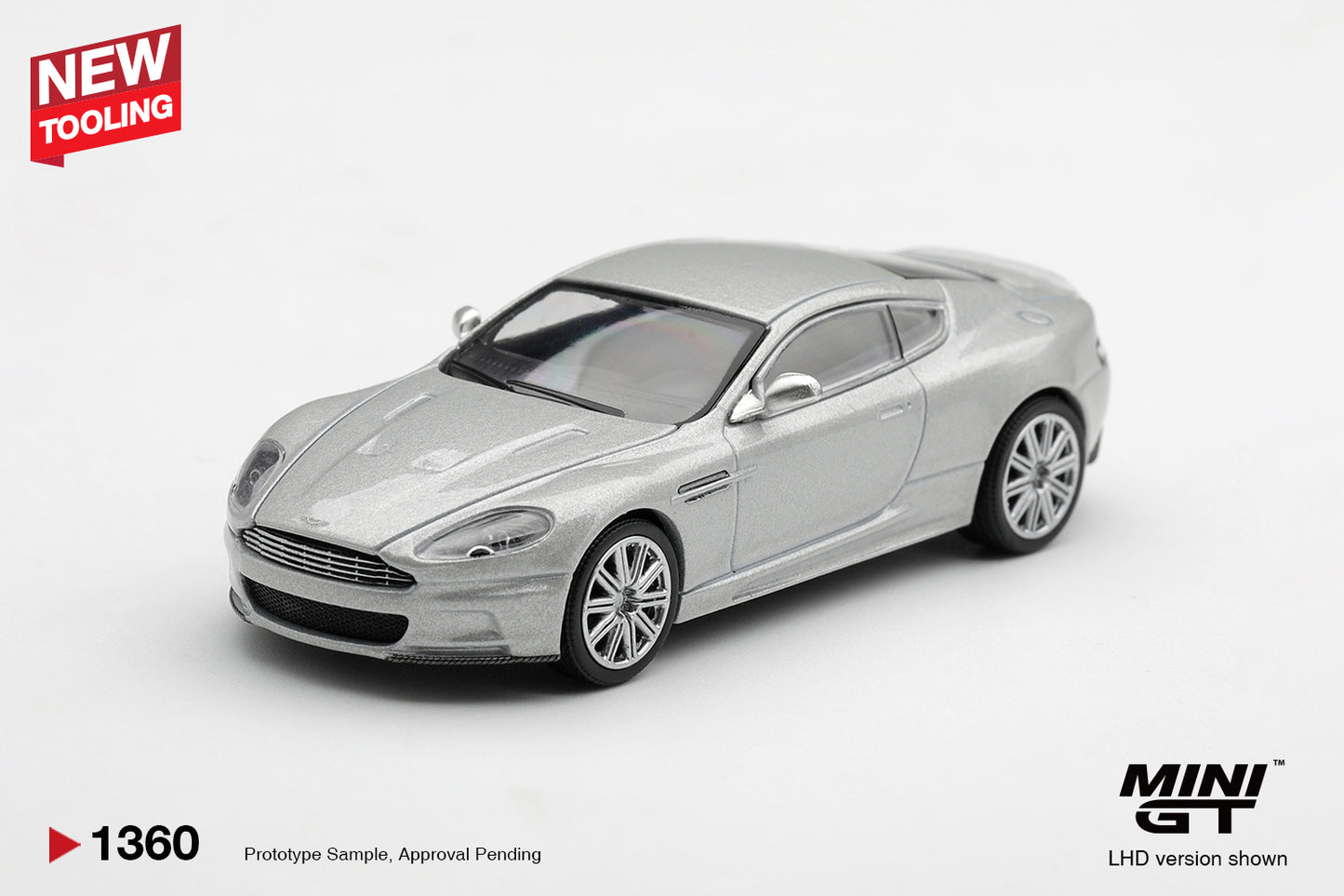 【2027年1月以降発売予定】 MINI GT MGT01360-L 1/64 アストンマーチン DBS 2008 ライトニングシルバー 2008(左ハンドル)