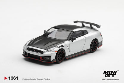 【2027年2月以降発売予定】 MINI GT MGT01361-R 1/64 Nissan GT-R Nismo 2024 シルバー(右ハンドル)