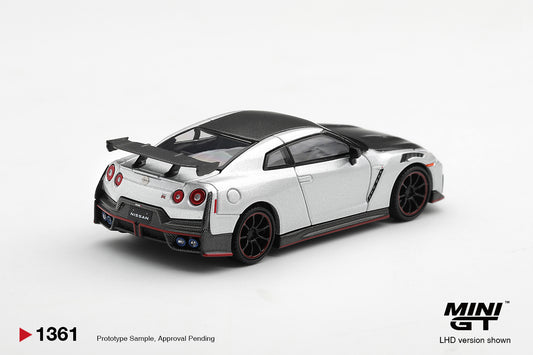 【2027年2月以降発売予定】 MINI GT MGT01361-R 1/64 Nissan GT-R Nismo 2024 シルバー(右ハンドル)
