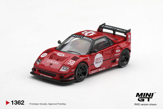 【2026年11月以降発売予定】 MINI GT MGT01362-R 1/64 マツダ AZ-1 リバティーウォーク LB40 LB-Hinomaru レッド(右ハンドル)