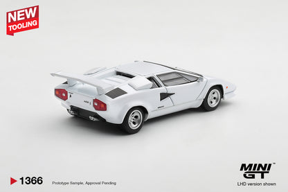 【2027年1月以降発売予定】 MINI GT MGT01366-L 1/64 ランボルギーニ カウンタック LP500S ホワイト (左ハンドル)