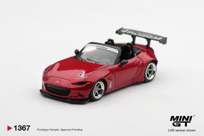 【2026年12月以降発売予定】 MINI GT MGT01367-L 1/64 Pandem マツダ ミアータ MX-5 Kodo レッド (左ハンドル)