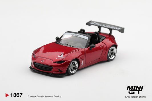 【2026年12月以降発売予定】 MINI GT MGT01367-L 1/64 Pandem マツダ ミアータ MX-5 Kodo レッド (左ハンドル)