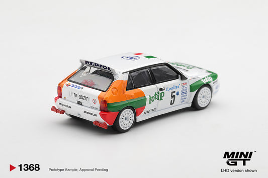 【2027年2月以降発売予定】 MINI GT MGT01368-L 1/64 ランチア デルタ HF インテグラーレ エボルツィオーネ モンテカルロ ラリー 1993 #5 (左ハンドル)