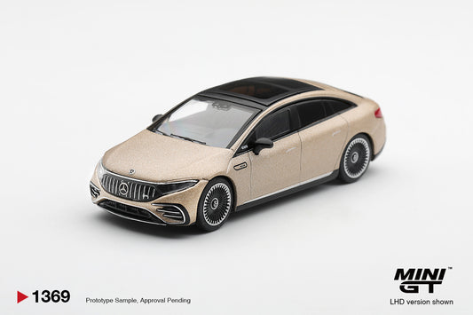 【2026年12月以降発売予定】 MINI GT MGT01369-R 1/64 メルセデス AMG EQS 53 ゴールド (右ハンドル)