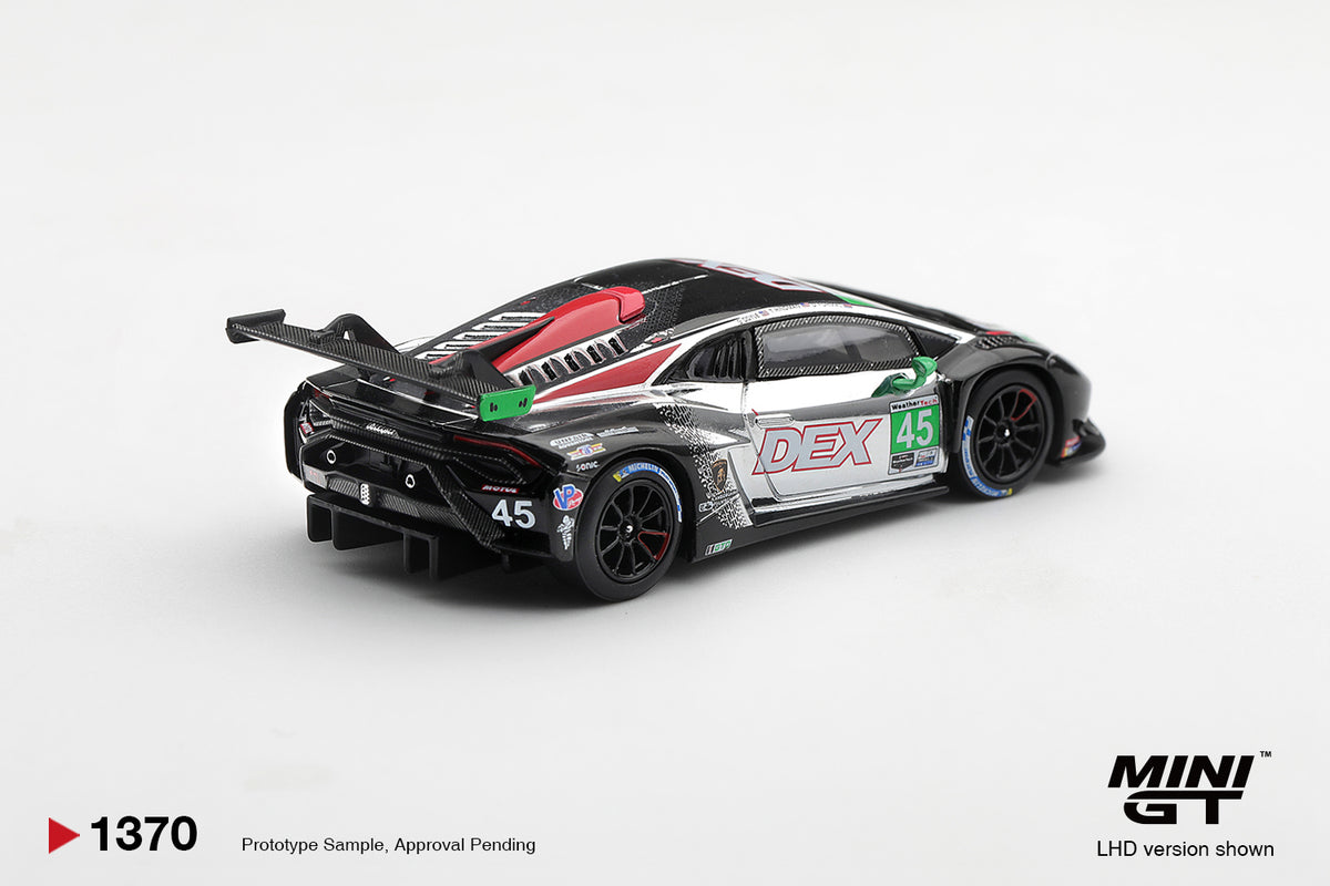 【2027年1月以降発売予定】 MINI GT MGT01370-L 1/64 ランボルギーニ ウラカン GT3 EVO2 IMSA シボレーGP 優勝車 2025 #45 DEX Wayne Taylor Racing (左ハンドル)