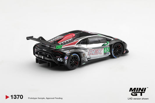 【2027年1月以降発売予定】 MINI GT MGT01370-L 1/64 ランボルギーニ ウラカン GT3 EVO2 IMSA シボレーGP 優勝車 2025 #45 DEX Wayne Taylor Racing (左ハンドル)