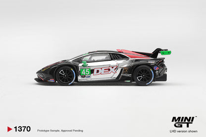【2027年1月以降発売予定】 MINI GT MGT01370-L 1/64 ランボルギーニ ウラカン GT3 EVO2 IMSA シボレーGP 優勝車 2025 #45 DEX Wayne Taylor Racing (左ハンドル)