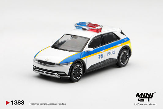 【2027年2月以降発売予定】 MINI GT MGT01383-L 1/64 Hyundai Ioniq 5 Police Car Korea Exclusive LHD