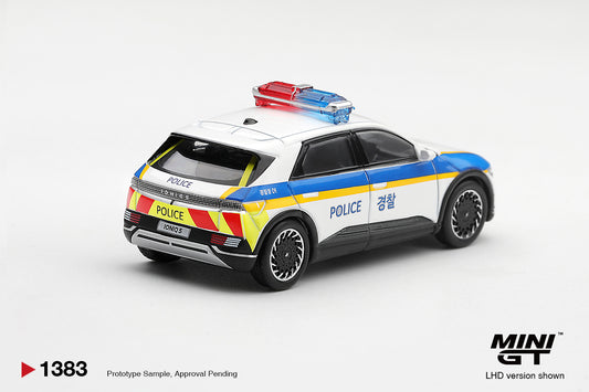 【2027年2月以降発売予定】 MINI GT MGT01383-L 1/64 Hyundai Ioniq 5 Police Car Korea Exclusive LHD