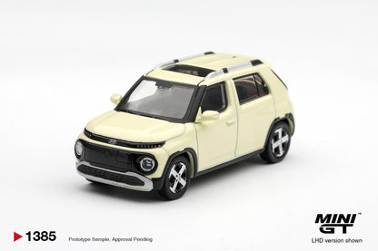 【2027年2月以降発売予定】 MINI GT MGT01385-L 1/64 Hyundai Casper Butter Cream Yellow Pearl Korea Exclusive LHD