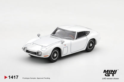 【2027年2月以降発売予定】 MINI GT MGT01417-R 1/64 Toyota 2000GT Pegasus White RHD