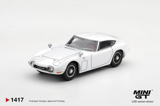【2027年2月以降発売予定】 MINI GT MGT01417-R 1/64 Toyota 2000GT Pegasus White RHD