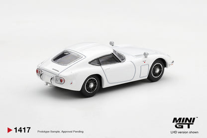 【2027年2月以降発売予定】 MINI GT MGT01417-L 1/64 Toyota 2000GT Pegasus White LHD