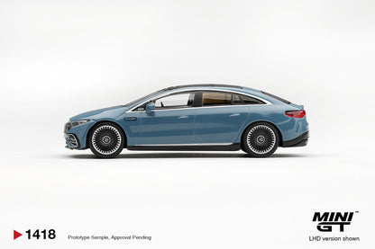 【2027年3月以降発売予定】 MINI GT MGT01418-L 1/64 Mercedes-AMG EQS 53 Blue LHD