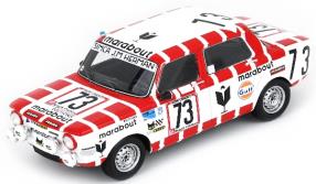 Spark 100SPA06 1/43 Simca 1000 Rallye 2 No.73 Marabout Racing Team 24H Spa 1974 J-M. Herman - R. Lambert