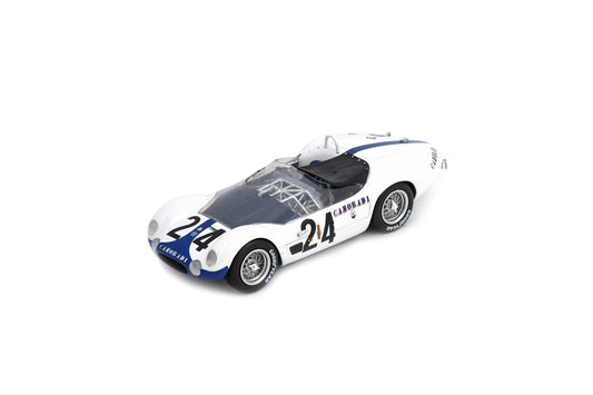 【2024年10月以降発売予定】 Spark S4726 1/43 Maserati Tipo 61 No.24 Le Mans 24H 1960  M. Gregory - C. Daigh