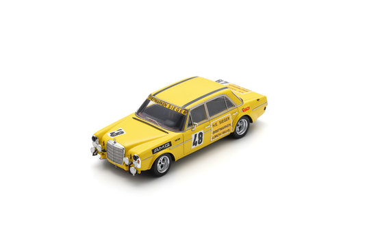 Spark S5893 1/43 Mercedes-Benz 300 SEL 6.8 AMG No.48 Test Drive Le Mans 24H 1972 Hans Heyer