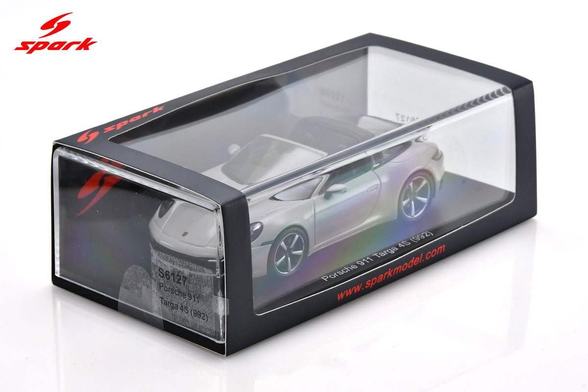 Spark S6127 1/43 Porsche 911 Targa 4S (992) - Chalk