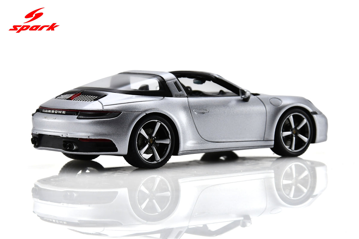 Spark S6128 1/43 Porsche 911 Targa 4S (992) - GT Silver