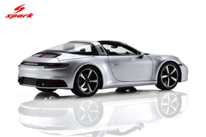 Spark S6128 1/43 Porsche 911 Targa 4S (992) - GT Silver