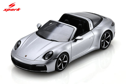 Spark S6128 1/43 Porsche 911 Targa 4S (992) - GT Silver