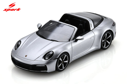 Spark S6128 1/43 Porsche 911 Targa 4S (992) - GT Silver