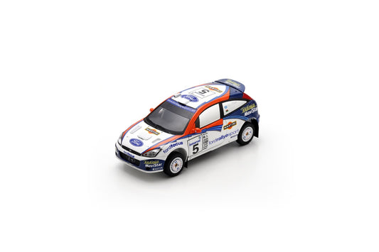 【2026年8月以降発売予定】 Spark S6209 1/43 Ford Focus WRC 02 No.5 Winner Safari Rally 2002 C. McRae - N. Grist