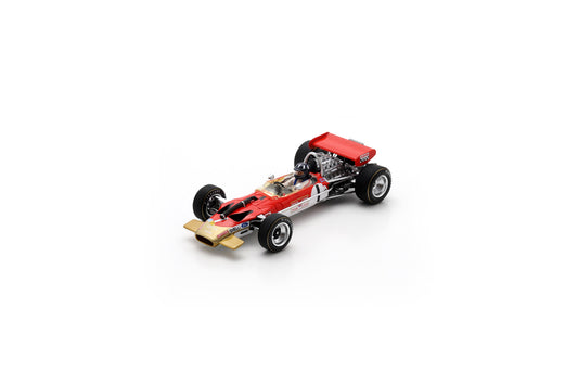【2026年5月発売予定】 Spark S6379 1/43 Lotus 49B No.1 4th German GP 1969
Graham Hill