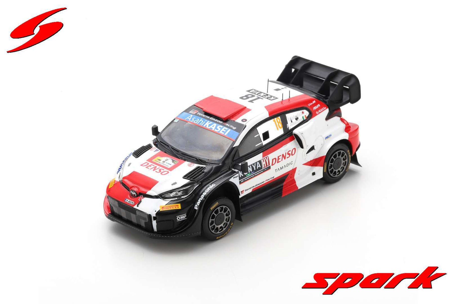 Spark S6710 1/43 TOYOTA GR Yaris Rally1 No.18 TOYOTA GAZOO Racing 