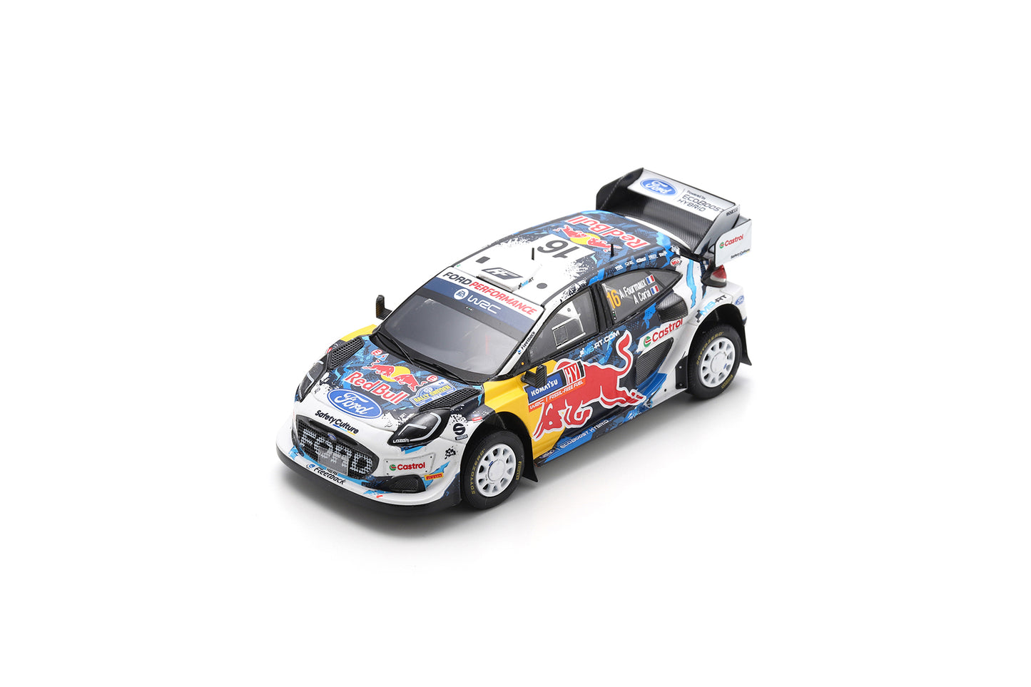Spark S6867 1/43 Ford Puma Rally1 No.16 M-SPORT Ford World Rally Team 3rd Rally Sweden 2024 A. Fourmaux - A. Coria