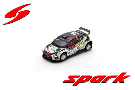 Spark S6872 1/43 TOYOTA GR Yaris Rally 2 No.26 5th RC2 Rally Sweden 2024 M. Heikkila - K. Temonen