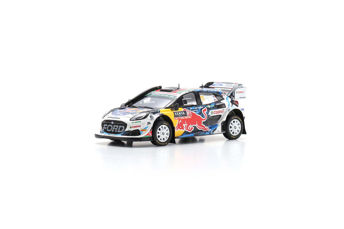 Spark S6875 1/43 Ford Puma Rally1 No.16 M-SPORT Ford World Rally Team 3rd Rally Safari 2024 A. Fourmaux - A. Coria