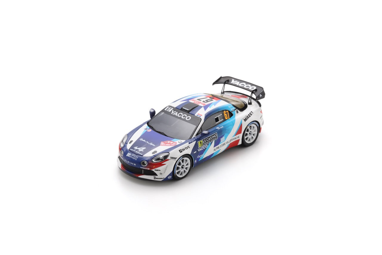 Spark S6895 1/43 Alpine A110 Rally RGT No.67 CHL Sport Auto Rally Monte Carlo 2025 ( Winner RGT ) R. Astier - D. Giraudet