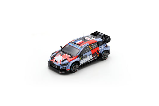 Spark S6918 1/43 HYUNDAI i20 N Rally1 No.16 HYUNDAI SHELL MOBIS WORLD RALLY TEAM Monte Carlo Rally 2026A. Fourmaux - A. Coria