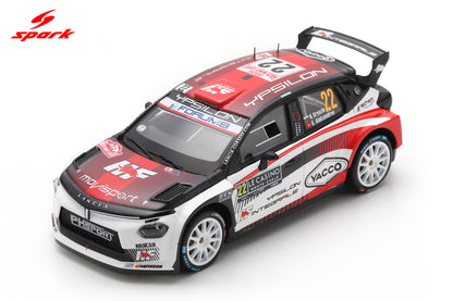 Spark S6924 1/43 LANCIA Ypsilon HF No.22 LANCIA CORSE HF Monte Carlo Rally 2026N. Gryazin - K. Aleksandrov