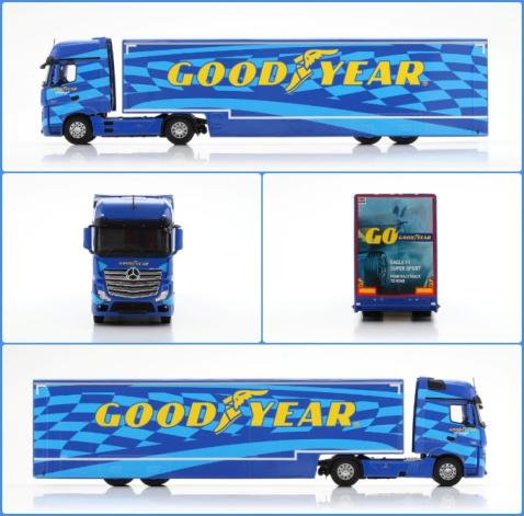 【2026年3月発売予定】 Spark S8514 1/43 Mercedes-Benz Actros Goodyear transporter