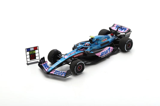 Spark S8543 1/43 Alpine A522 No.31 BWT Alpine F1 Team 5th Austrian GP 2022 - 100th Race Esteban Ocon