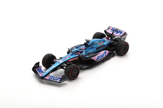 Spark S8555 1/43 BWT Alpine A522 No.14 Alpine F1 Team 5th Brazilian GP 2022 Fernando Alonso