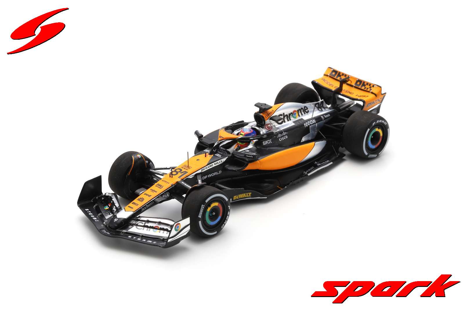 スパーク 1/43 よごれる McLaren MCL38 No.4 ＆ No.81 Constructor Champion 2024【S9571】  ミニカー