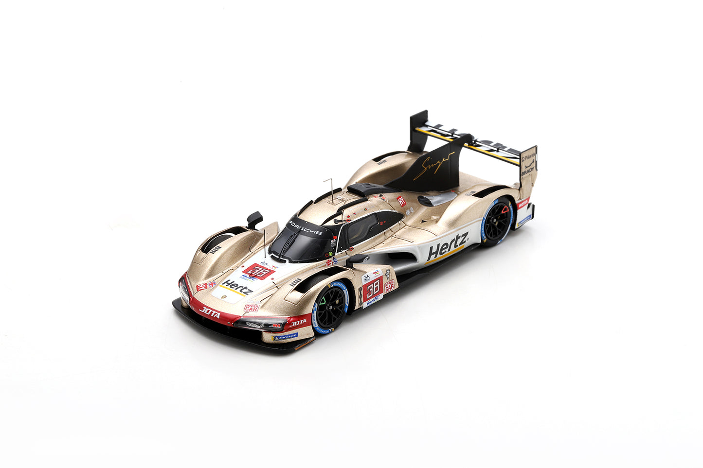 【2024年6月発売予定】 Spark S8727 1/43 Porsche 963 No.38 HERTZ TEAM JOTA Le Mans 24H 2023 A-F. da Costa - W. Stevens - Y. Ye