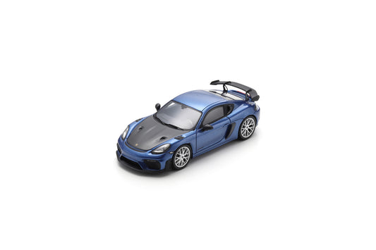 【2026年3月以降発売予定】 Spark S8781 1/43 Porsche 718 Cayman GT4 RS - Cobalt blue metallic with Weissach Package - 2023