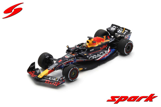 Spark S8915 1/43 Oracle Red Bull Racing RB19 No.1 Oracle Red Bull Racing Winner USA GP 2023 Max Verstappen