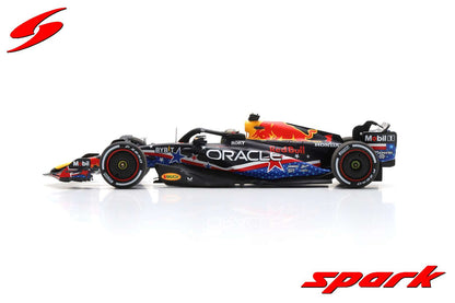 Spark S8915 1/43 Oracle Red Bull Racing RB19 No.1 Oracle Red Bull Racing Winner USA GP 2023 Max Verstappen