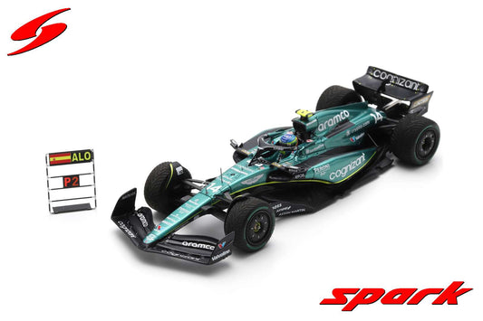 Spark S8924 1/43 Aston Martin Cognizant AMR23 No.14 Aston Martin Aramco Cognizant F1 Team 2nd Dutch GP 2023Fernando Alonso